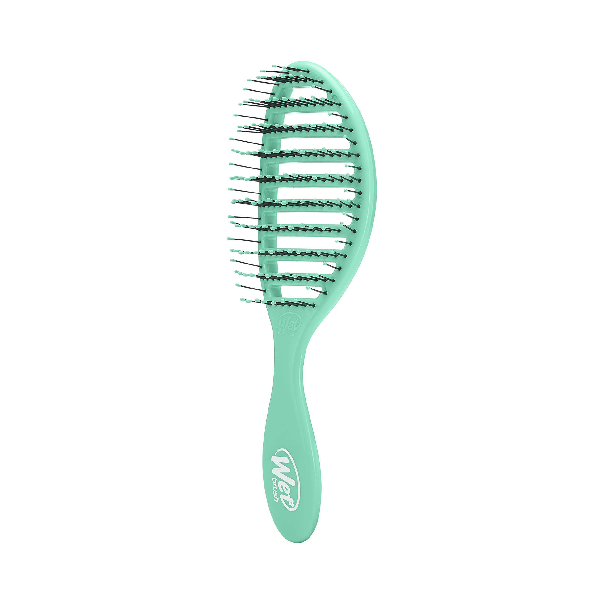 Wet Brush Speed Dry Hair Brush, Amazon Exclusive Aqua, Vented Design & Soft HeatFlex Bristles, Blow Dry Safe, Ergonomic Handle Manages Tangles & Uncontrollable Strands, Pain-Free Hair Accessories