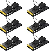 Trisiki 6 Pack Heavy Duty Snap Mouse Traps Reusable Catch Instantly UK view 1