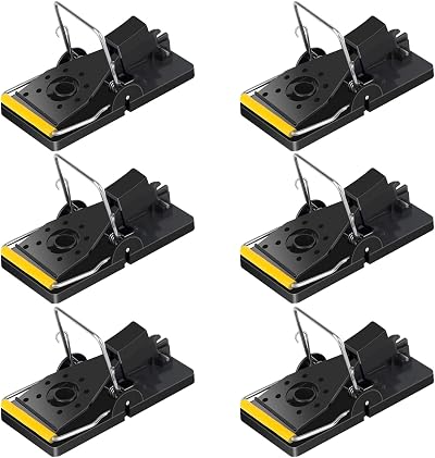 Trisiki 6 Pack Heavy Duty Snap Mouse Traps Reusable Catch Instantly UK