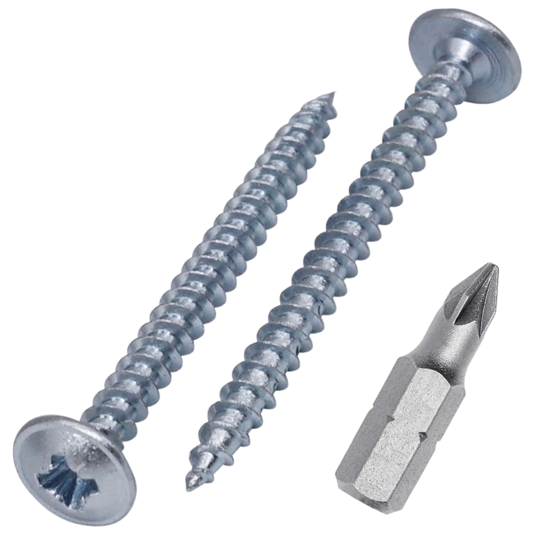 (Pack of 150 pcs) Zinc Plated Steel 3.5 x 40 mm Wood Screws, Metal Screws, Modified Truss Head, Self Tapping (150, 3.5 x 40 mm)