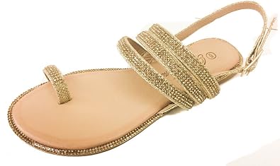 embellished flat sandals wedding