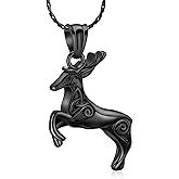 constantlife Cremation Jewelry for Ashes Deer Memorial Urn Necklace Pendant Loved Ones Human Pet Ash Holder Keepsake Gift for Women Men