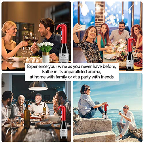 Electric Wine Aerator Pourer, Stopper MultiSmart Automatic Filter Wine