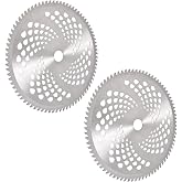 WFLNHB 2-Set 10 x 80T Carbide Brush Cutter Blade Chainsaw Tooth Steel | Replacement for Cutter, Trimmer, Weed Eater, Made from Premium Stainless Steel That Lasts Long