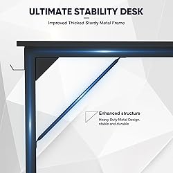 DUMOS 40 Inch Small Computer Office Desk Modern