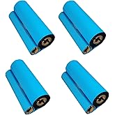 4 Rolls 4.33'' x 244' Premium Resin Enhanced Wax Ribbon, 110mm x 74m Black Thermal Transfer Ribbon, Desktop Barcode Thermal Label Printer Ribbons, 1/2'' Core, for Zebra GC, GK, GX, ZD & Eltron