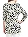 Allegra K Women's Printed Round Neck Long Sleeves Loose Tunic Knitted Top Beige-Novelty M US 10