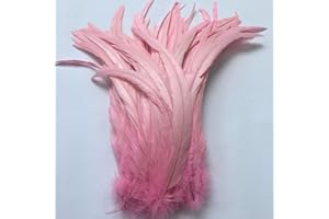 Sowder Pink Rooster Coque Tail Feathers 12-14inch Lengh Pack of 50