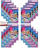Shimmer and Shine 16 Pack Party Plastic Loot Treat Candy Favor Bags (Plus Party Planning Checklist by Mikes Super Store)