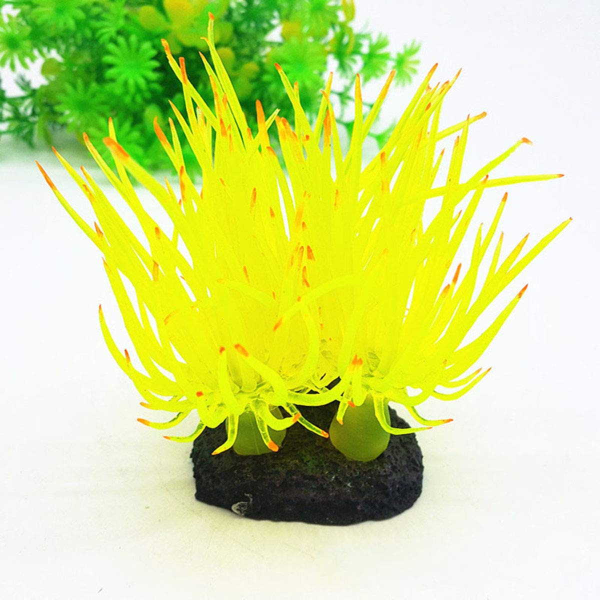 Podazz Artificial Sea Urchin,Aquarium Silicone Ornament Decoration for Fish Tank Landscape, 1 Pack
