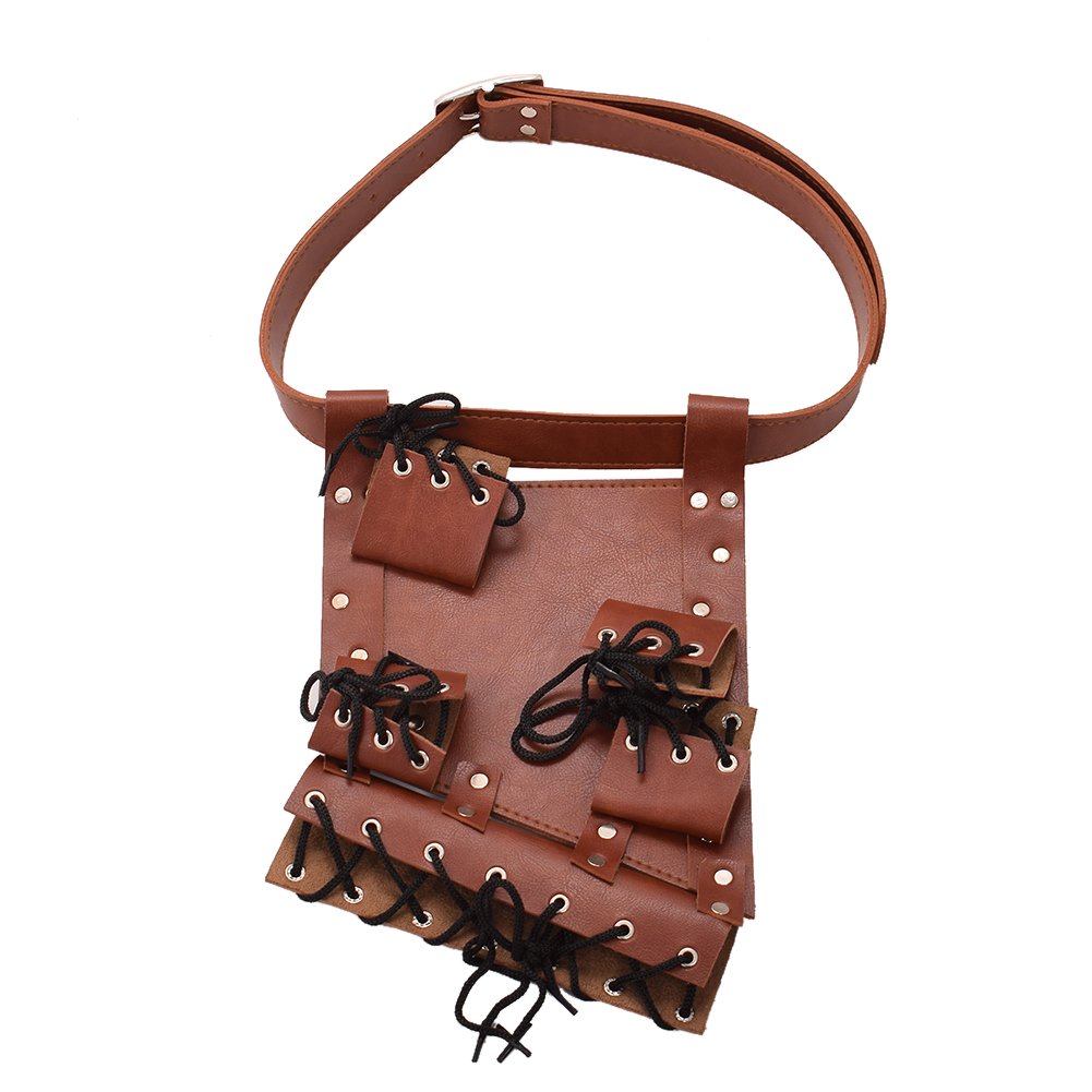 BLESSUME Medieval Rapier Frog Holster with Belt Cross Lacing Holder Belt (Style#2)