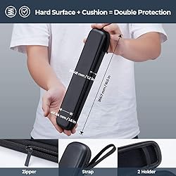 10.5“ x 1.6” x 1.2“ Hard Travel Case for