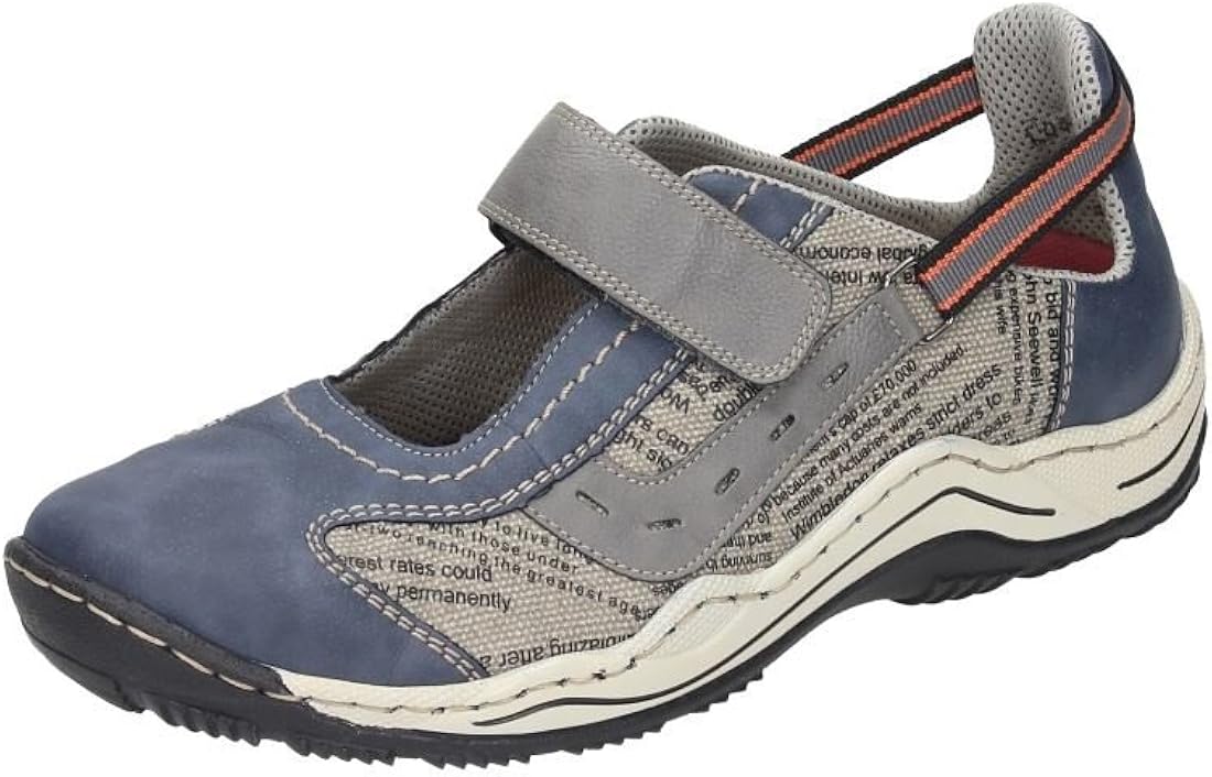 Amazon.com | Rieker Womens-Slipper Blau 941858-5 | Loafers & Slip-Ons