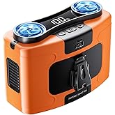 Astaowl 20000mAh Personal Waist Fan, USB Rechargeable Clip The Waist For Working,10 Speed & 40H Cooling and Heatstroke Prevention For Outdoor Travel Camping (K60-orange)