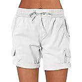 ANRABESS Womens Summer Shorts 2026 Dressy Casual Hiking Cargo Shorts Trendy Outdoor Outfits 6 Pockets