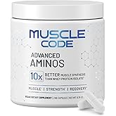 NAUTILUS Muscle Code Essential Amino Acid Capsules – Muscle Synthesis & Recovery & Strength – Unflavored – 60 Servings – Clinically Studied – 0g Sugar, Keto, Vegan, Gluten Free, Dairy Free