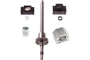 CHUANGNENG Ball Screw SFU1605 250mm End Machine with Ball Nut Housing Couplers BKBF12 CNC Diameter 16mm Lead/Pitch 5mm for CN
