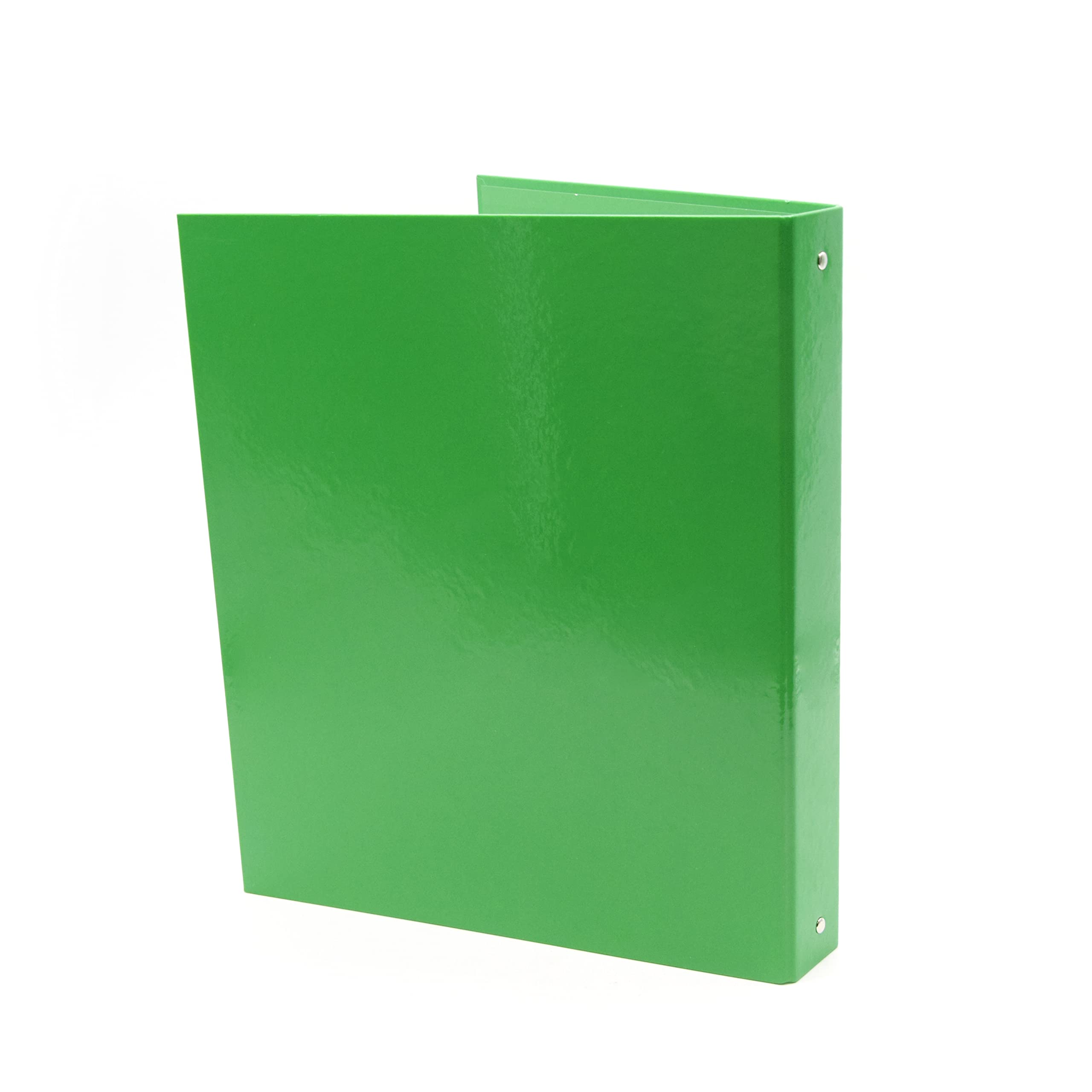 Alevar A4 Ring Binder, Glossy Coated Cardboard, 4 Rings Diameter 30 mm, Green
