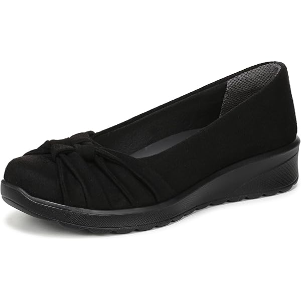 Amazon.com | LifeStride Women's Gem 2 Ballet Flat Black Foral Dot