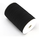 Braided Elastic 1/4'' Wide 144 Yards - Black