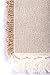 Living Fashions Table Placemats Set of 4 - Beach Themed Nautical Kitchen Placemats for Dining Table - 100% Washable Cotton Place Mat- Seashell, Sand Dollar, Starfish & Anchor Designs with Fringes