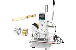 ZONEPACK ZS-100B Dual Use Hot Foil Stamping Machine Manual Bronzing Machine Pencils Leather Embossing Machine