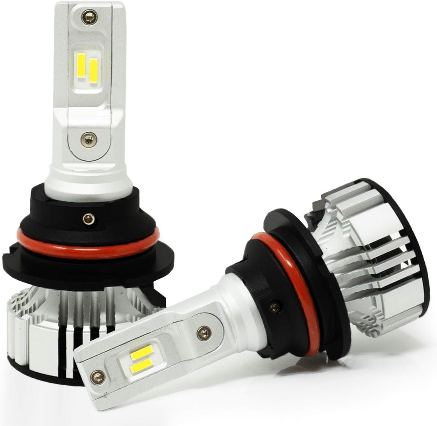 Alla Lighting D-CR 9000lm 9008 H13 LED Bulbs Xtreme Super Bright CREE LED Replace Halogen Upgrade, 6000K Xenon White