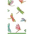 Caspari Dragonflies Paper Guest Towel Napkins - 15 Per Package, Multicolor (9860G)