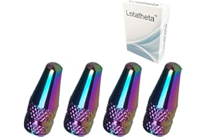 Lotatheta 4 Pcs Fantasy Colorful MTB Presta Bike Bicycle Road Racing Coloured Metal Anodized Machined Aluminum Alloy Tire Fre