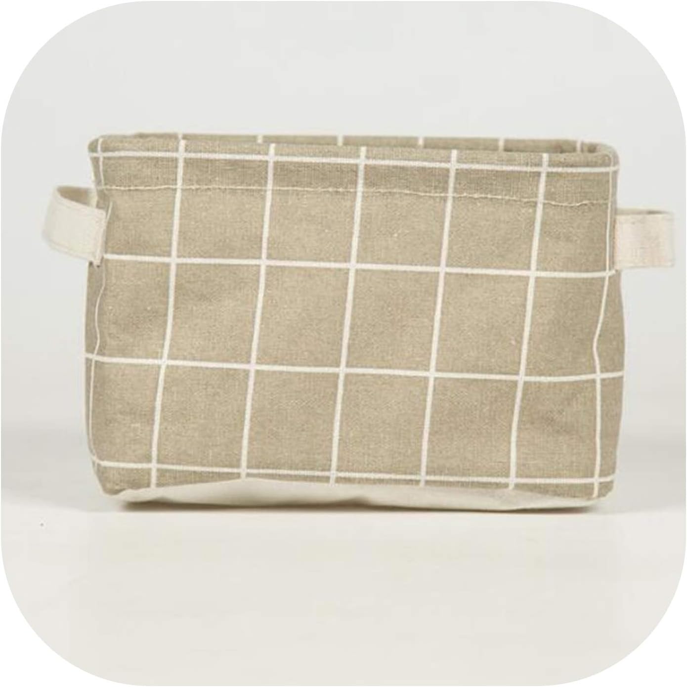1 Pc Printing Cotton Linen Desktop Storage Organizer Sundries Storage Box Cabinet Underwear Storage Basket Cartoon,3