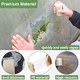 KAHEIGN Greenhouse Repair Tape 5cm x 25m 6mil Clear UV PE Plastic Seaming view 2