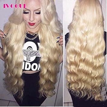 Amazon Com Ivogue Hair Lightest Blonde 613 Human Hair U Part