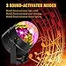 Party Lights Disco Ball Dj Lights, Blingco Disco Lights Sound Activated Strobe Lights Party Ball Light LED Stage Lights Effect Show Lighting Disco Light for Birthday DJ Kids Xmas Club Karaoke Wedding