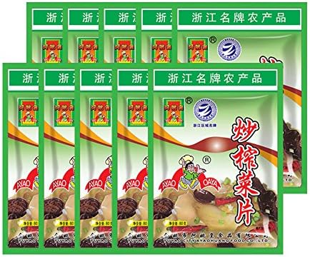 Chinese food zhacai zasai fried pickle tuber(sliced)set 800g(10 packing)