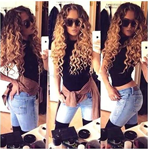 Royalty Hair 24" Glueless Ombre Wavy Wigs Bleached Knots Brazilian Human Hair Full Lace Wig Body Wave with Baby Hair Narural Hairline