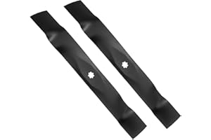 2 Pack 42" Mower Mulching Blades Compatible with John Deere GX22151 GY20850 AM137333 AM137328 AM141033 for D100 D105 D110 LA1