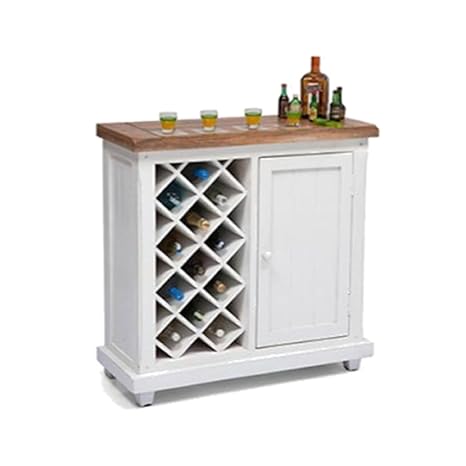 M&C Alaska Sheesham Wood Stylish Bar Cabinet with Wine Glass Storage for Living Room with Classy Finish