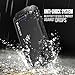 PunkJuice for iPhone X Battery Case, Waterproof IP68 Certified Charger Cover W/Built-in Screen Protector [Ultra Slim] Fast Charging & Protective 3600mAh Power Juice Bank for iPhone Xs & X [Black]