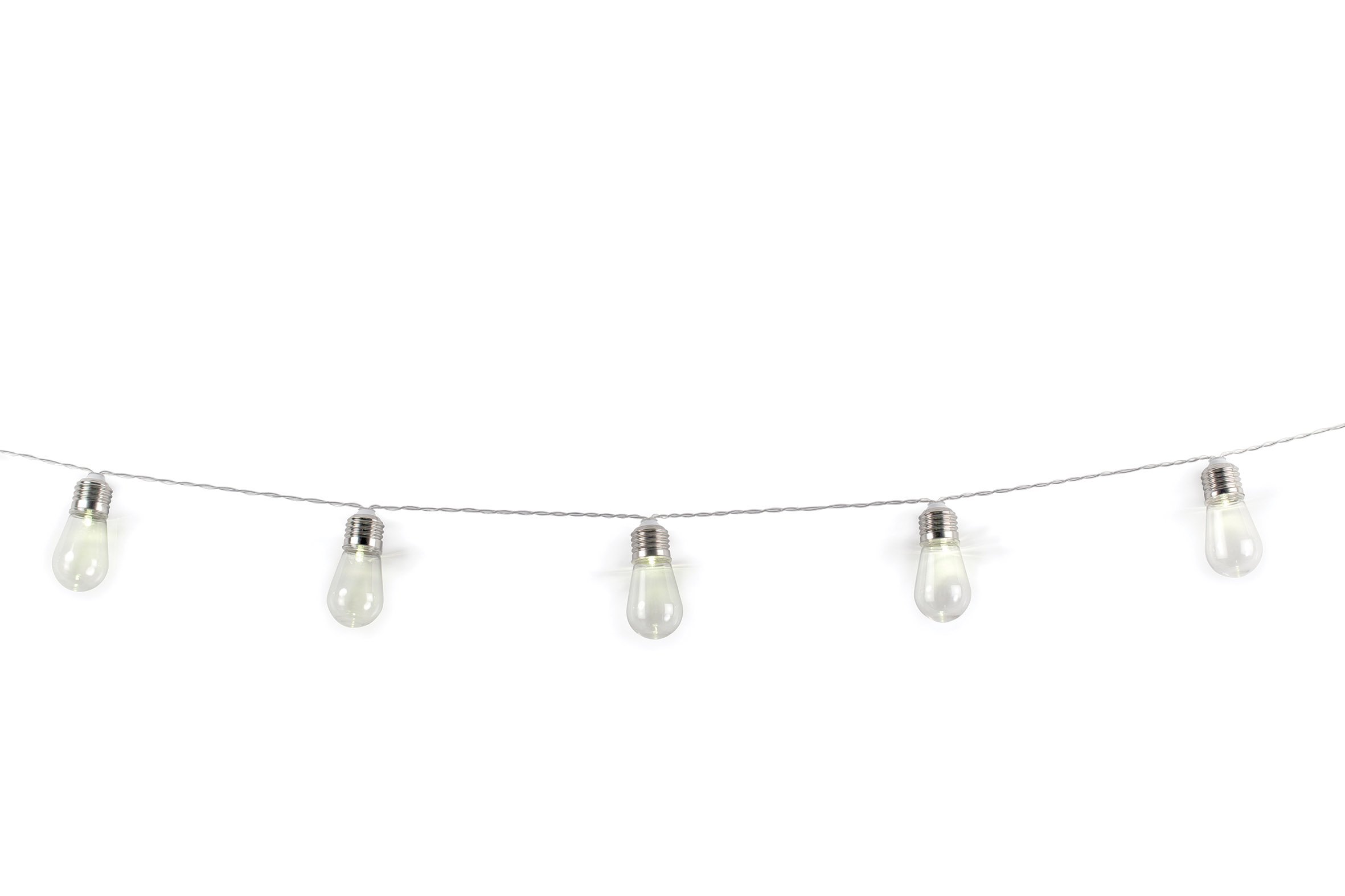 Kikkerland LT12-EU Edison Light Bulb Fairy Lights, White, 8.5 x 18.6000000000001 x 22 cm
