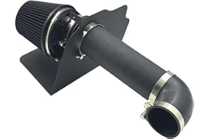 OBUYTO 4-Inch Cold Air Intake Kit with Heat Shield + Filter Compatible for Dodge Magnum 2005-2008 ; Charger 2006-2010; Challenger 2008-2010; Chrysler 300 2005-2010 5.7L 6.1L V8 (Black Tube & Black Filter)