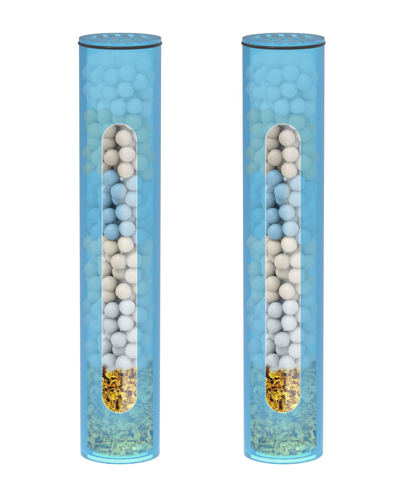 Photo 1 of 2 Pcs Shower Filter Replacement Cartridge for HOPOPRO Filtered Handheld Shower Heads, Multi-Stage Filter for Hard Water to Remove Chlorine, Heavy Metals & Sediments Impurities For Better Skin & Hair