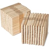 hand2mind Natural Wood Craft Sticks Bulk Set, Popsicle Sticks for Crafts, Waxing Sticks, Classroom Art Supplies, Art Sticks,