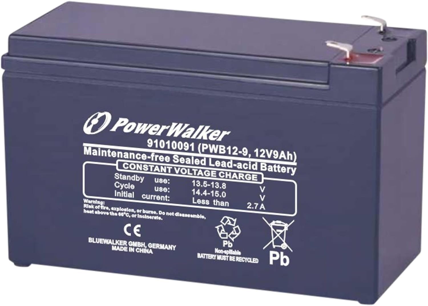 PowerWalker PWB12-9 Sealed Lead Acid (VRLA) 12 V 9 Ah