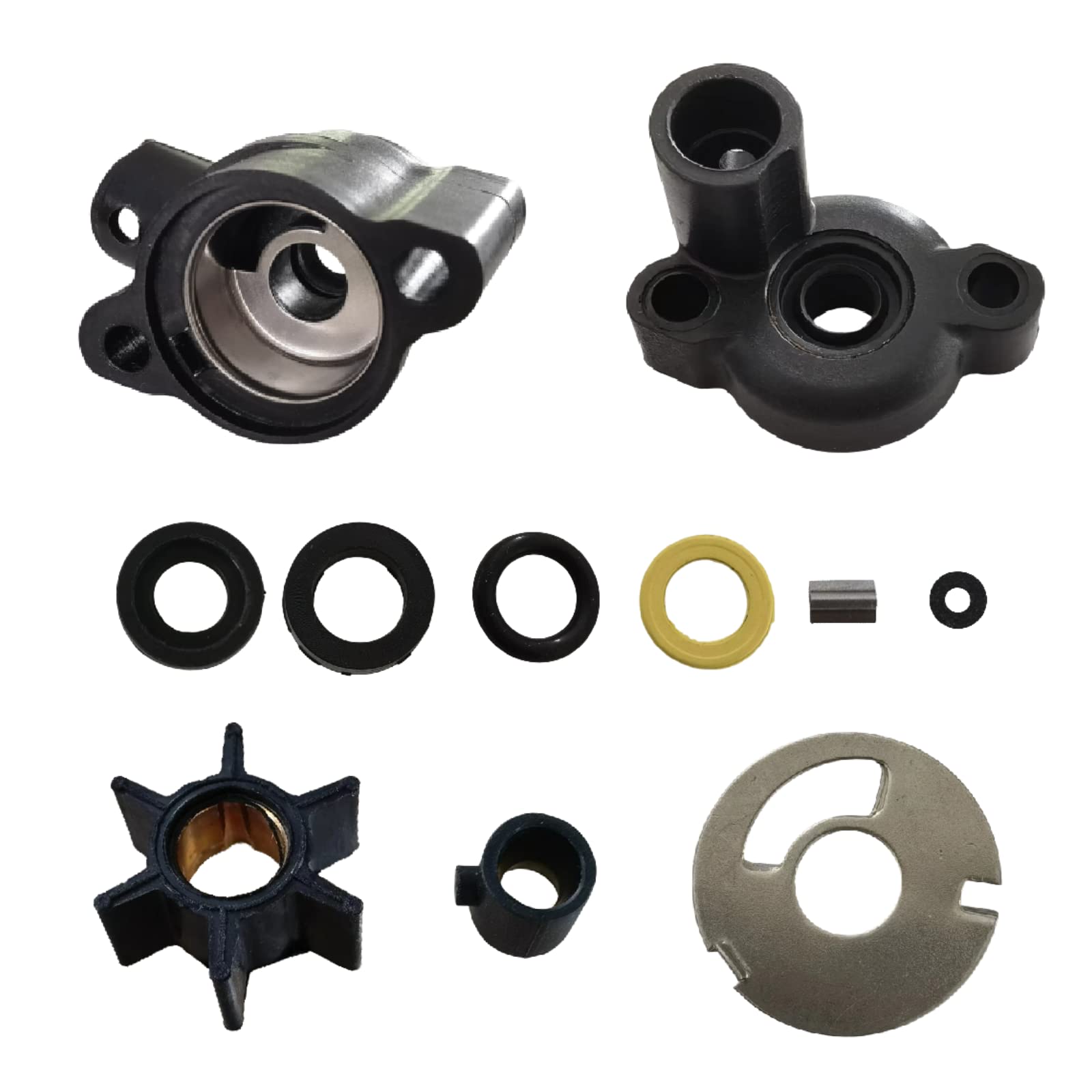 Photo 1 of GHmarine 70941A3 Water Pump Impeller Kit for Mercury MerCruiser Force Outboards 2 Stroke 4-9.8 HP 46-70941A3 Sierra 18-3446