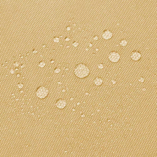 Flei Sonnensegel Balkon 7x8m Beige, Schattenspender, UV Schutz Sun Segel Wetterschutz wasserabweisend für Sonnenschutz Garten Balkon – Bild 5