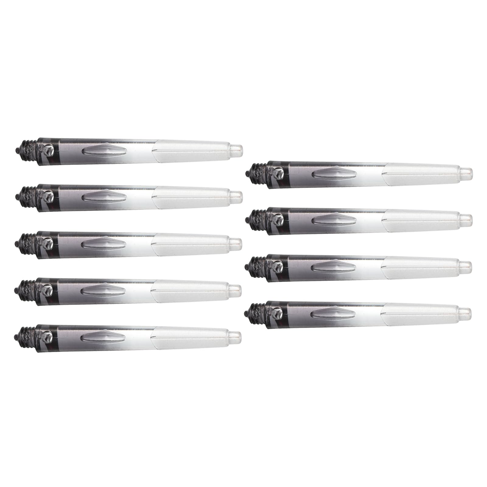 M METERXITY 9 Pack Darts Shafts - Plastic Darts Stems Medium 2BA Thread, Apply to Darts Games/Darts Sports/Entertainmence (45mm, White,Black)