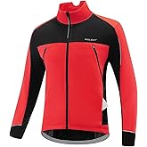 baleaf Men's Winter Jacket Windproof Softshell Thermal Warm Pockets Cycling Running Mountain Biking Cold Weather Gear