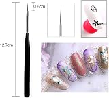 luoshaPUCY 3pc Nail Art Liner Brushes for Gel Polish Painting Fine Designs view 4