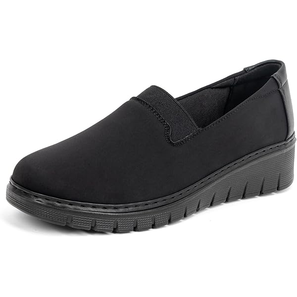 Amazon.com | Rockport Women's Ramone, Black Nubuck, 5 Medium | Flats