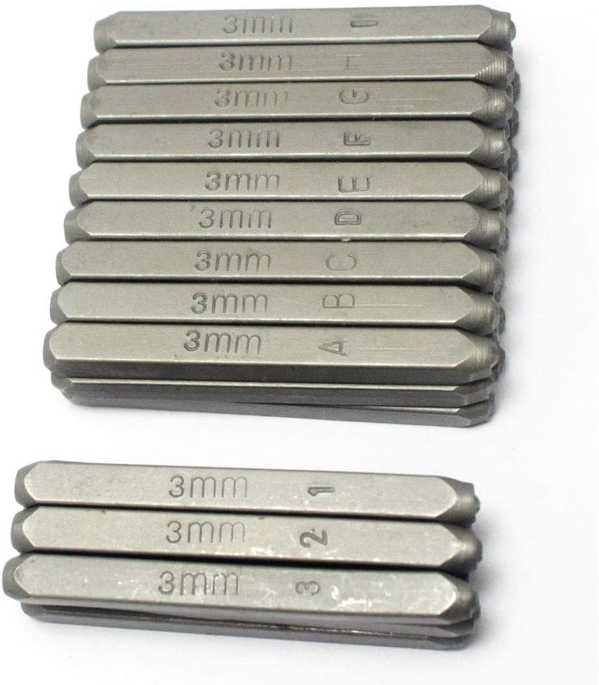 Oudtinz Number and Letter Stamp Set (36 Piece Punch Set/A-Z & 0-9) Industrial Grade Hardened Carbon Steel Metal - Image 3